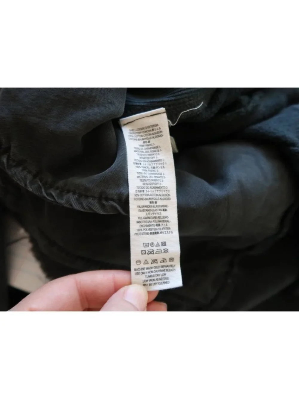 Free People XS Quilted Front-Open Moto Jacket Gray Cotton Artsy